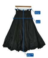 noir kei ninomiya（ノワールケイニノミヤ）ロング・マキシ丈スカート 黒 サイズ:S レディース/2200651303064