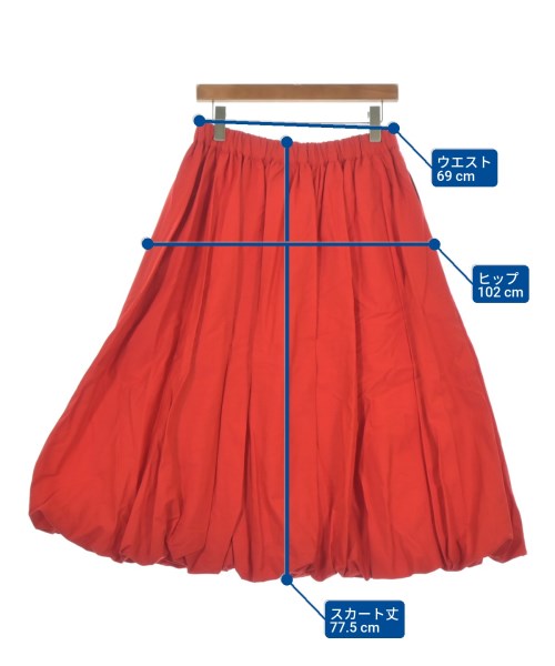 noir kei ninomiya（ノワールケイニノミヤ）ロング・マキシ丈スカート 赤 サイズ:M レディース/2200652539042