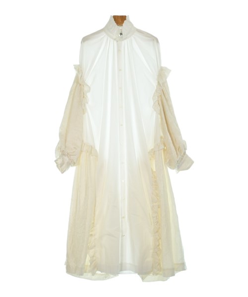 noir kei ninomiya(ノワール　ケイ　ニノミヤ)シャツワンピース 白 サイズ:L/2200652714012