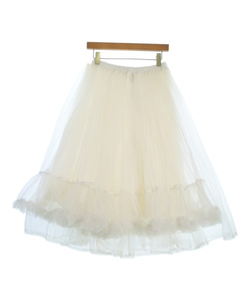 noir kei ninomiya（ノワールケイニノミヤ）ひざ丈スカート 白 サイズ:S レディース/2200653957012