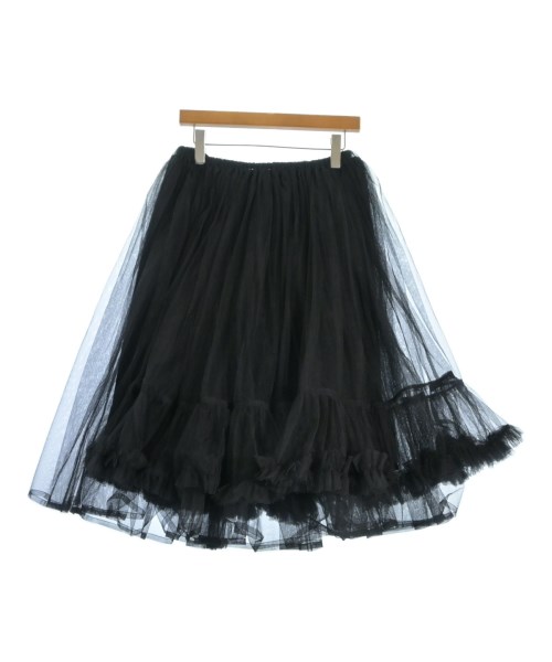 noir kei ninomiya(ノワール　ケイ　ニノミヤ)ひざ丈スカート 黒 サイズ:XS/2200653957029