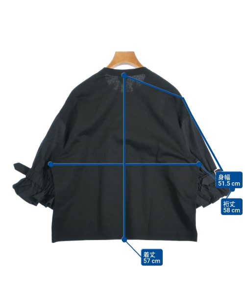 noir kei ninomiya（ノワールケイニノミヤ）Tシャツ・カットソー 黒 サイズ:S レディース/2200654242131