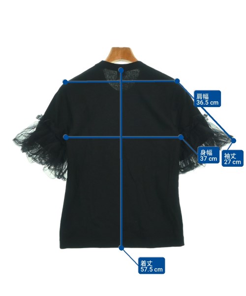 noir kei ninomiya（ノワールケイニノミヤ）Tシャツ・カットソー 黒 サイズ:-(S位) レディース/2200702410048