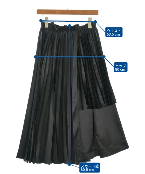 noir kei ninomiya（ノワールケイニノミヤ）ロング・マキシ丈スカート 黒 サイズ:XS レディース/2200704597013