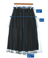 noir kei ninomiya（ノワールケイニノミヤ）ロング・マキシ丈スカート 黒 サイズ:M レディース/2200704597037