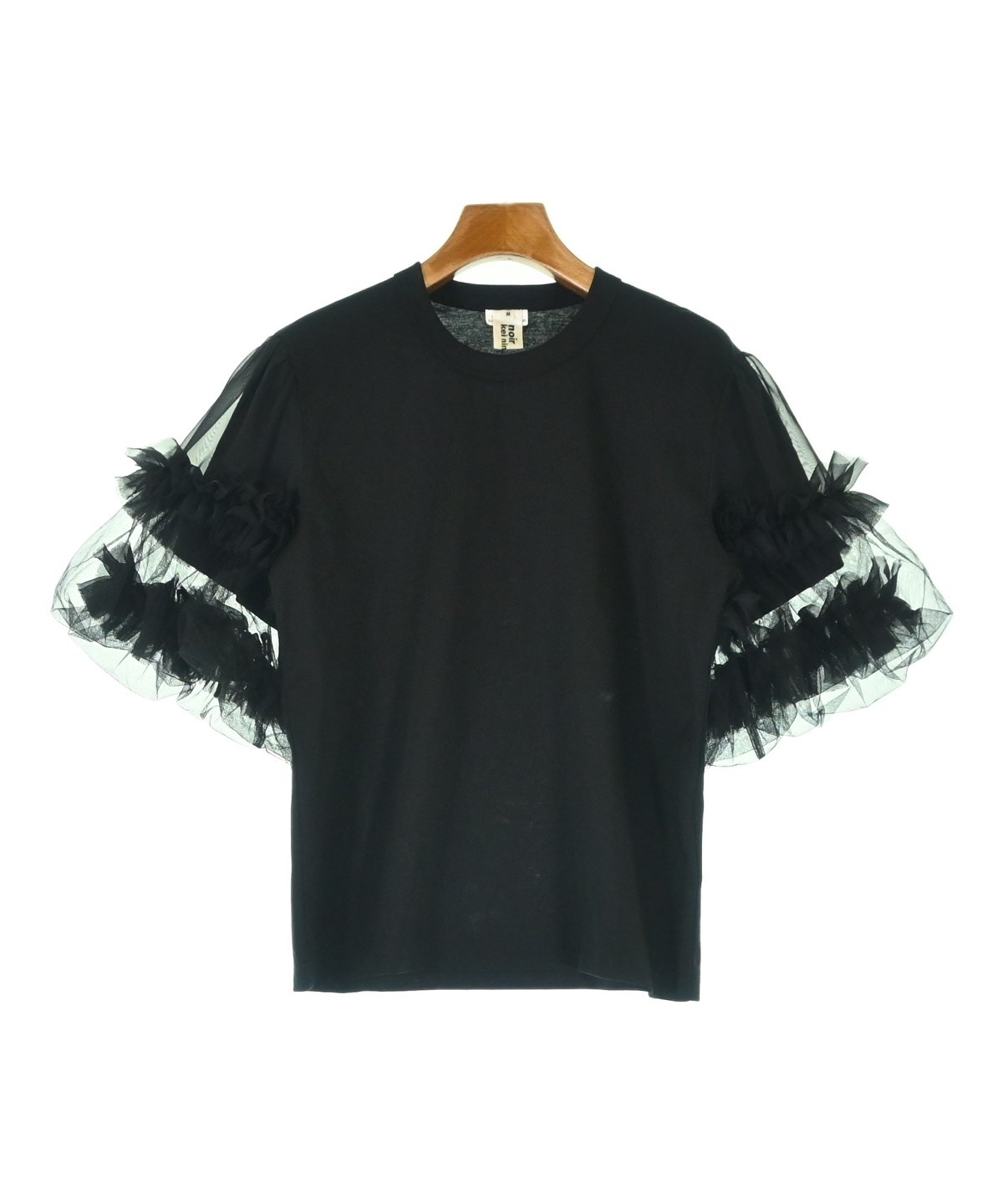 noir kei ninomiya シアースリーブTシャツ Mサイズ noir kei ninomiya（ノワールケイニノミヤ）Tシャツ・カットソー 黒