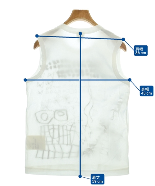 noir kei ninomiya（ノワールケイニノミヤ）タンクトップ 白 サイズ:M レディース/2200665903106