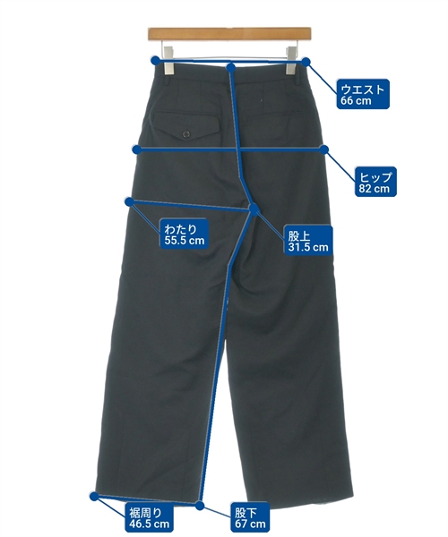 noir kei ninomiya（ノワールケイニノミヤ）スラックス 黒 サイズ:XS レディース/2200667852167