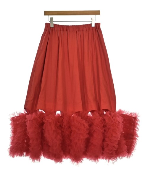 noir kei ninomiya(ノワール　ケイ　ニノミヤ)ひざ丈スカート 赤 サイズ:S/2200669068054