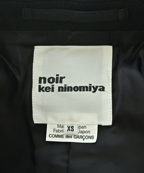 noir kei ninomiya（ノワールケイニノミヤ）カジュアルジャケット 黒 サイズ:XS レディース/2200669645040