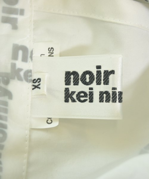noir kei ninomiya（ノワールケイニノミヤ）カジュアルシャツ 白 サイズ:XS レディース/2200734128010