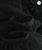 noir kei ninomiya（ノワールケイニノミヤ）ブラウス 黒 サイズ:XS レディース/2200721370026