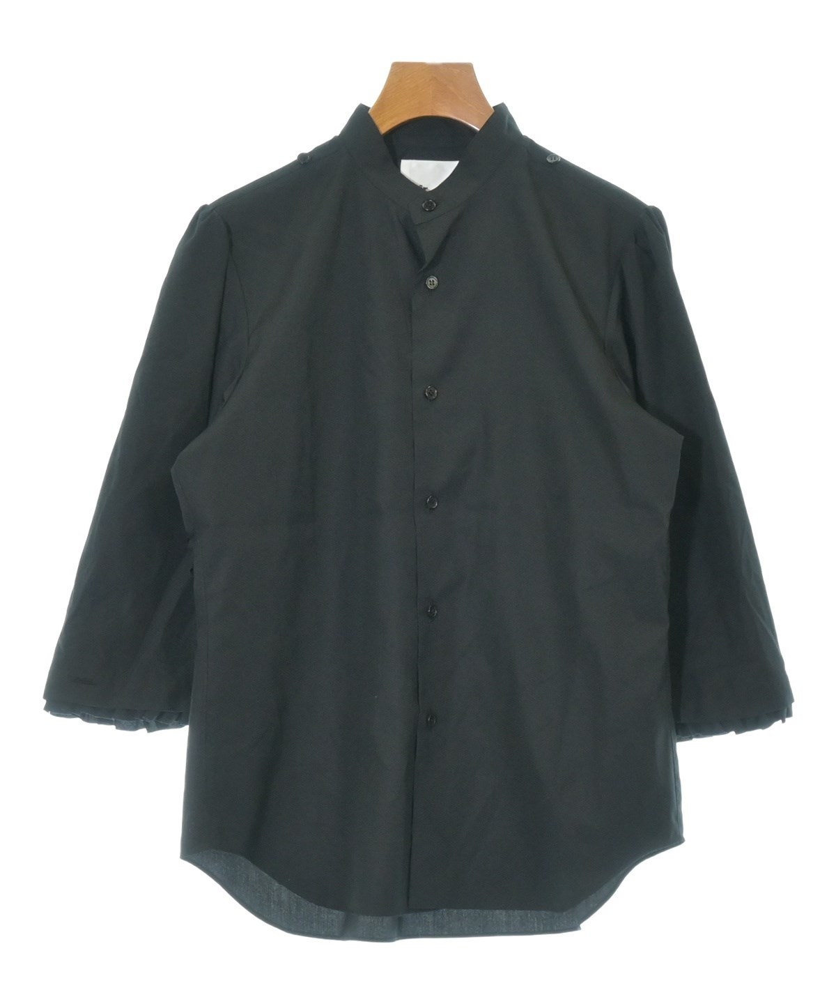 未使用✨2023✨noir kei ninomiya ストライプ シャツ L noir kei ninomiya（ノワールケイニノミヤ）カジュアルシャツ 黒