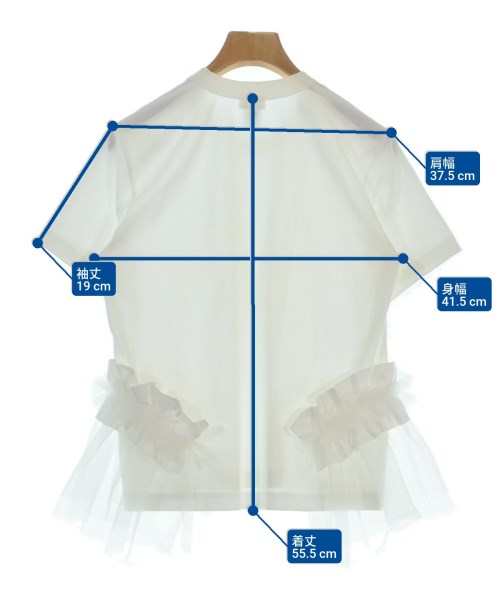 noir kei ninomiya（ノワールケイニノミヤ）Tシャツ・カットソー 白 サイズ:XS レディース/2200691088105