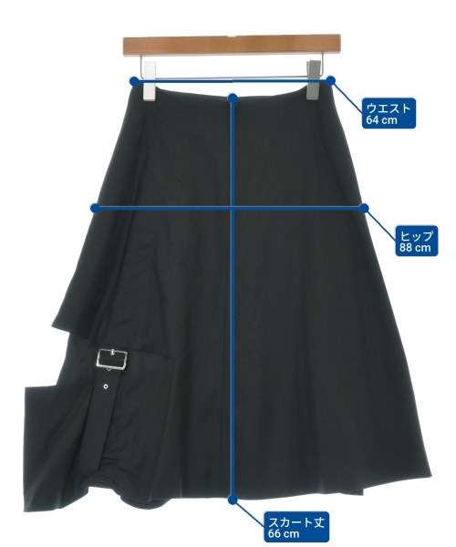 noir kei ninomiya（ノワールケイニノミヤ）ロング・マキシ丈スカート 黒 サイズ:XS レディース/2200691088167