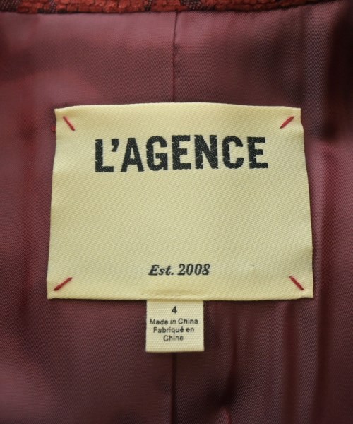 L'AGENCE（ラジャンス）カジュアルジャケット 赤 サイズ:4(XL位) レディース/2200624679189