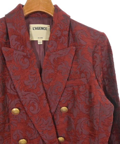 L'AGENCE（ラジャンス）カジュアルジャケット 赤 サイズ:4(XL位) レディース/2200624679189