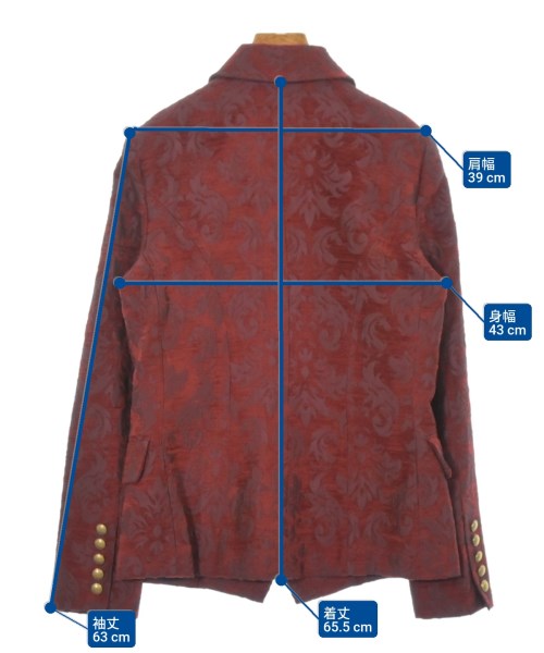 L'AGENCE（ラジャンス）カジュアルジャケット 赤 サイズ:4(XL位) レディース/2200624679189