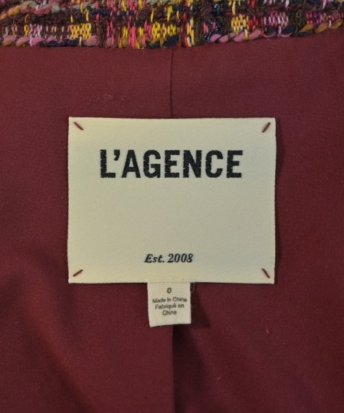 L'AGENCE（ラジャンス）カジュアルジャケット 赤 サイズ:0(XS位) レディース/2200614136012