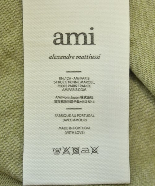 ami（アミ）Tシャツ・カットソー カーキ サイズ:S メンズ/2200590199025