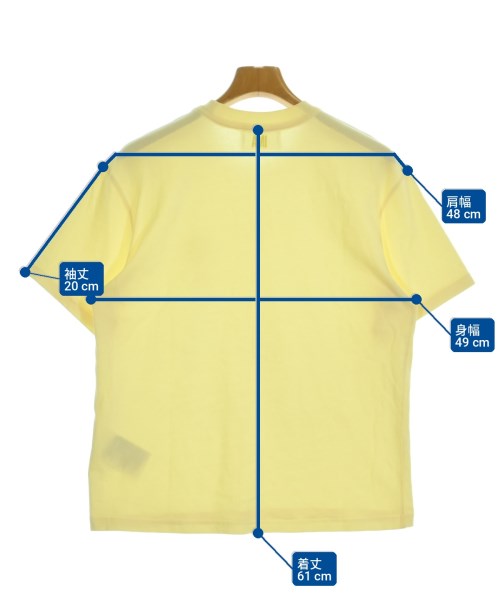 ami（アミ）Tシャツ・カットソー 黄 サイズ:XS メンズ/2200709491033