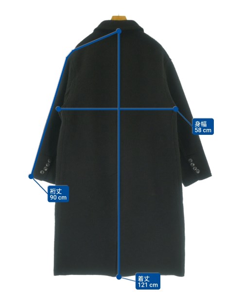 ami（アミ）ステンカラーコート 黒 サイズ:S メンズ/2200645603064