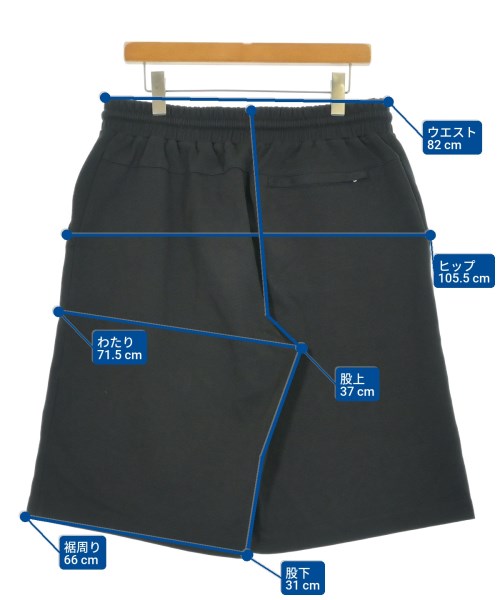 ami（アミ）ショートパンツ 黒 サイズ:L メンズ/2200646973371