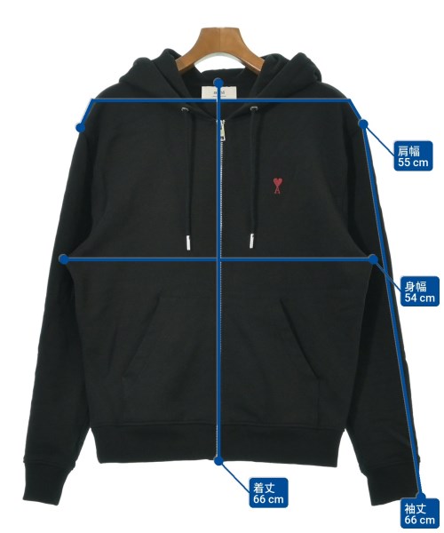 ami（アミ）パーカー 黒 サイズ:M メンズ/2200654232019