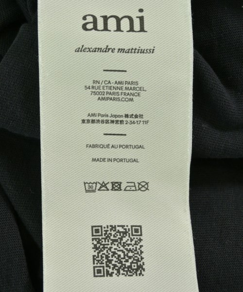 ami（アミ）Tシャツ・カットソー 黒 サイズ:S メンズ/2200709633051
