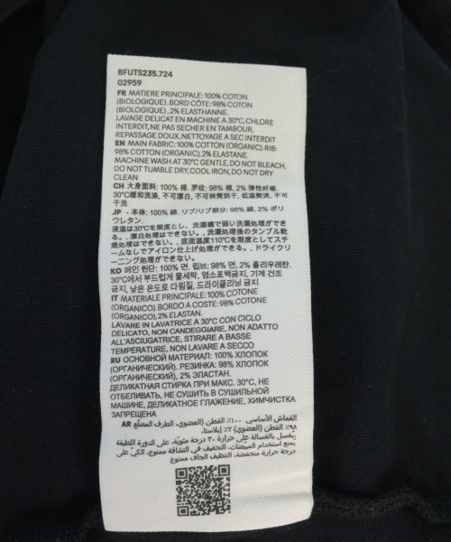 ami（アミ）Tシャツ・カットソー 黒 サイズ:XS メンズ/2200733166051