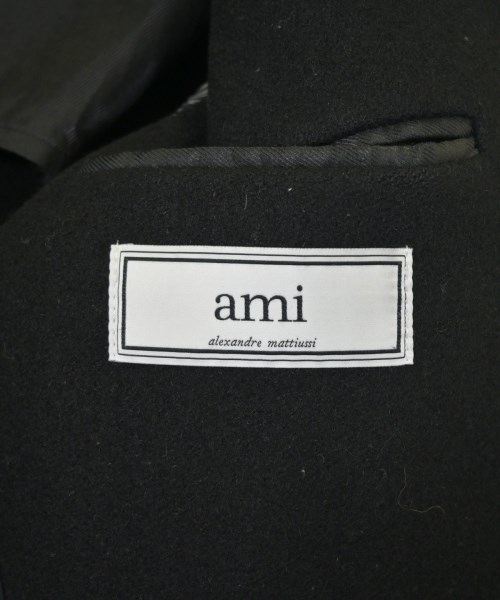 ami（アミ）チェスターコート 黒 サイズ:44(S位) メンズ/2200719650017
