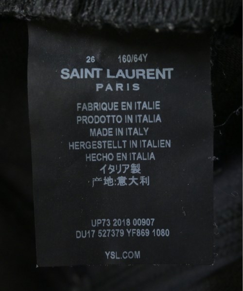 SAINTLAURENT（サンローラン）デニムパンツ 黒 サイズ:26(M位) レディース/2200695455033