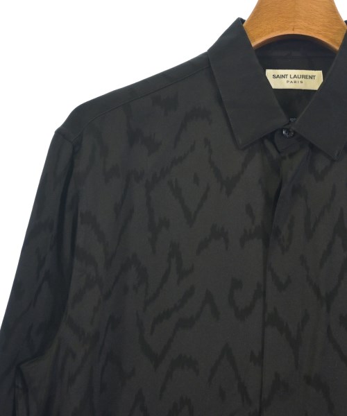 SAINTLAURENT（サンローラン）カジュアルシャツ 黒 サイズ:38(S位) メンズ/2200726870019