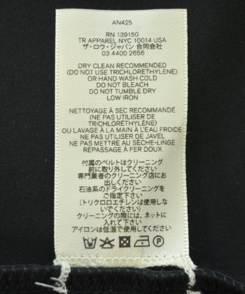 THE ROW（ザロウ）ワンピース 黒 サイズ:XS レディース/2200610707025