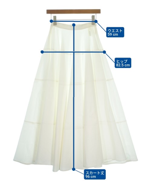 THE ROW（ザロウ）ロング・マキシ丈スカート 白 サイズ:2(M位) レディース/2200719005138