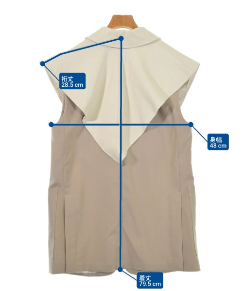 3.1 Phillip Lim（スリーワンフィリップリム）ノーカラージャケット ベージュ サイズ:0(XS位) レディース/2200617092018