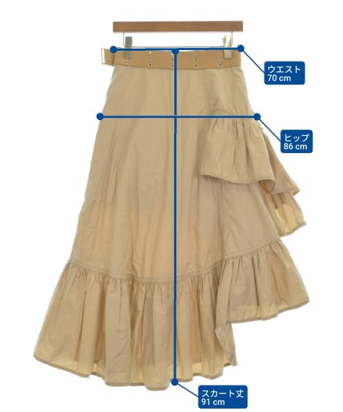 3.1 Phillip Lim（スリーワンフィリップリム）ロング・マキシ丈スカート ベージュ サイズ:0(XS位) レディース/2200675933100