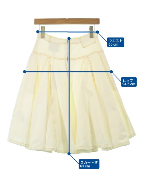 3.1 Phillip Lim（スリーワンフィリップリム）ひざ丈スカート 白 サイズ:0(XS位) レディース/2200681222175