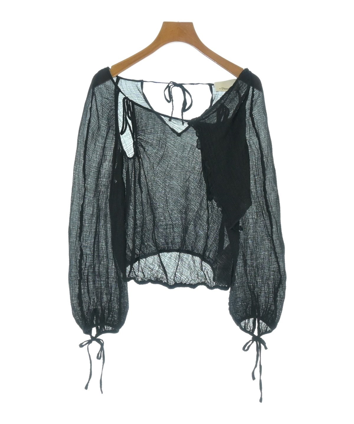 3.1 Phillip Lim スリーワンフィリップリム ブラウス XL 黒 【古着】【中古】【送料無料】 3.1 Phillip Lim（スリーワンフィリップリム）ブラウス 黒 サイズ:2(M
