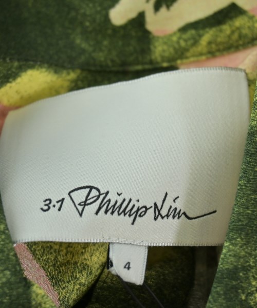 3.1 Phillip Lim（スリーワンフィリップリム）カジュアルシャツ 緑 サイズ:4(XL位) レディース/2200696316043