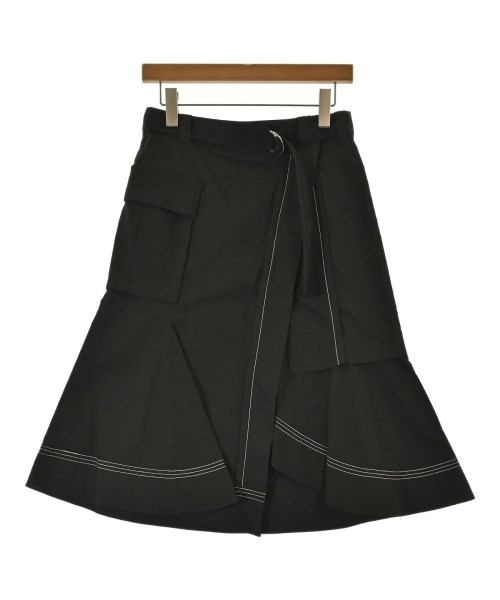 3.1 Phillip Lim(スリーワンフィリップリム)ひざ丈スカート 黒 サイズ:2(M位)/2200700658688