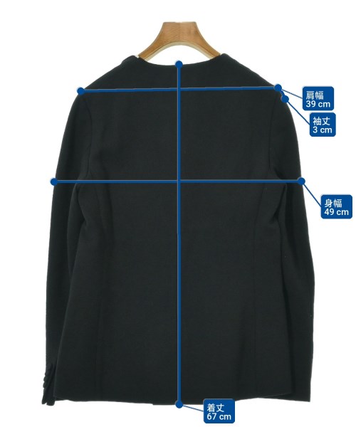 3.1 Phillip Lim（スリーワンフィリップリム）ノーカラージャケット 黒 サイズ:2(M位) レディース/2200700640034