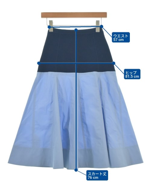 3.1 Phillip Lim（スリーワンフィリップリム）ひざ丈スカート 青 サイズ:XS レディース/2200709808022