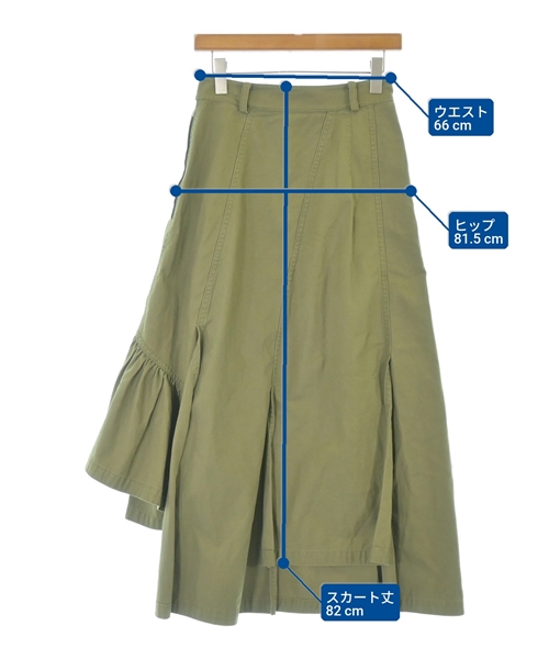 3.1 Phillip Lim（スリーワンフィリップリム）ロング・マキシ丈スカート カーキ サイズ:0(XS位) レディース/2200665276040