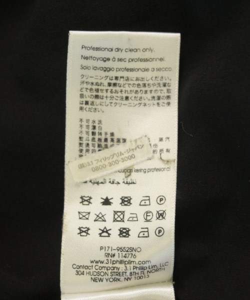 3.1 Phillip Lim（スリーワンフィリップリム）ワンピース 黒 サイズ:4(XL位) レディース/2200726466021