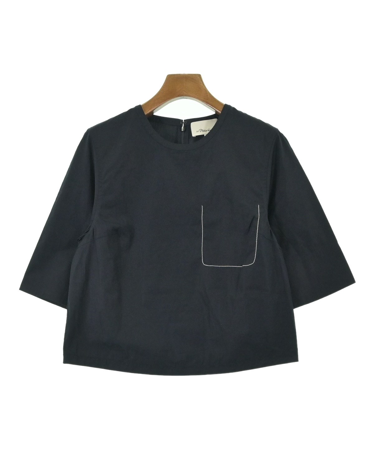 3.1 Phillip Lim（スリーワンフィリップリム）ブラウス 紺 サイズ:0(XS