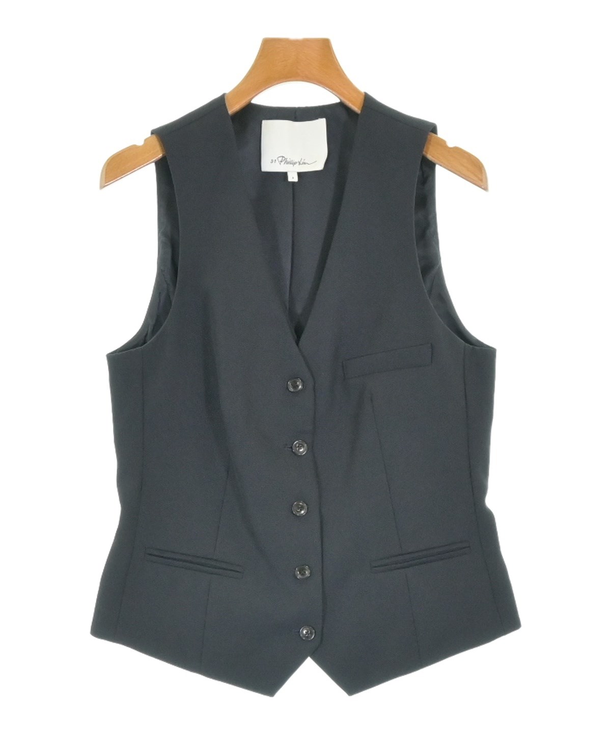 【Kyo su】 3.1 Phillip Lim ベスト サイズ0 3.1 Phillip Lim（スリーワンフィリップリム）ベスト 黒 サイズ:0(XS位