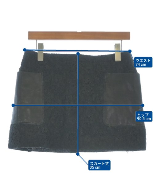 UNDER COVER（アンダーカバー）ミニスカート 黒 サイズ:2(M位) レディース/2200622348018