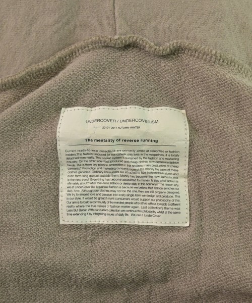UNDER COVER（アンダーカバー）パーカー グレー サイズ:1(S位) レディース/2200642263018