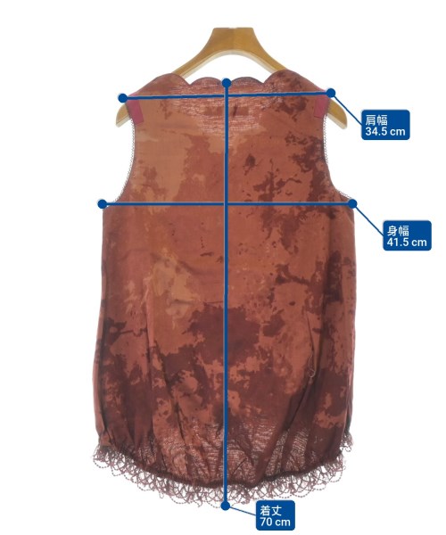 UNDER COVER（アンダーカバー）ベスト オレンジ サイズ:2(M位) レディース/2200634060267